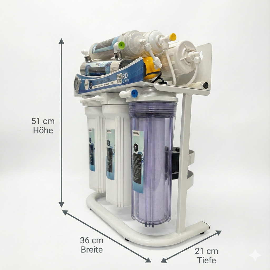 Wasserly | 8-Stufen Umkehrosmose Anlage Wasserfilter mit UV Klärer