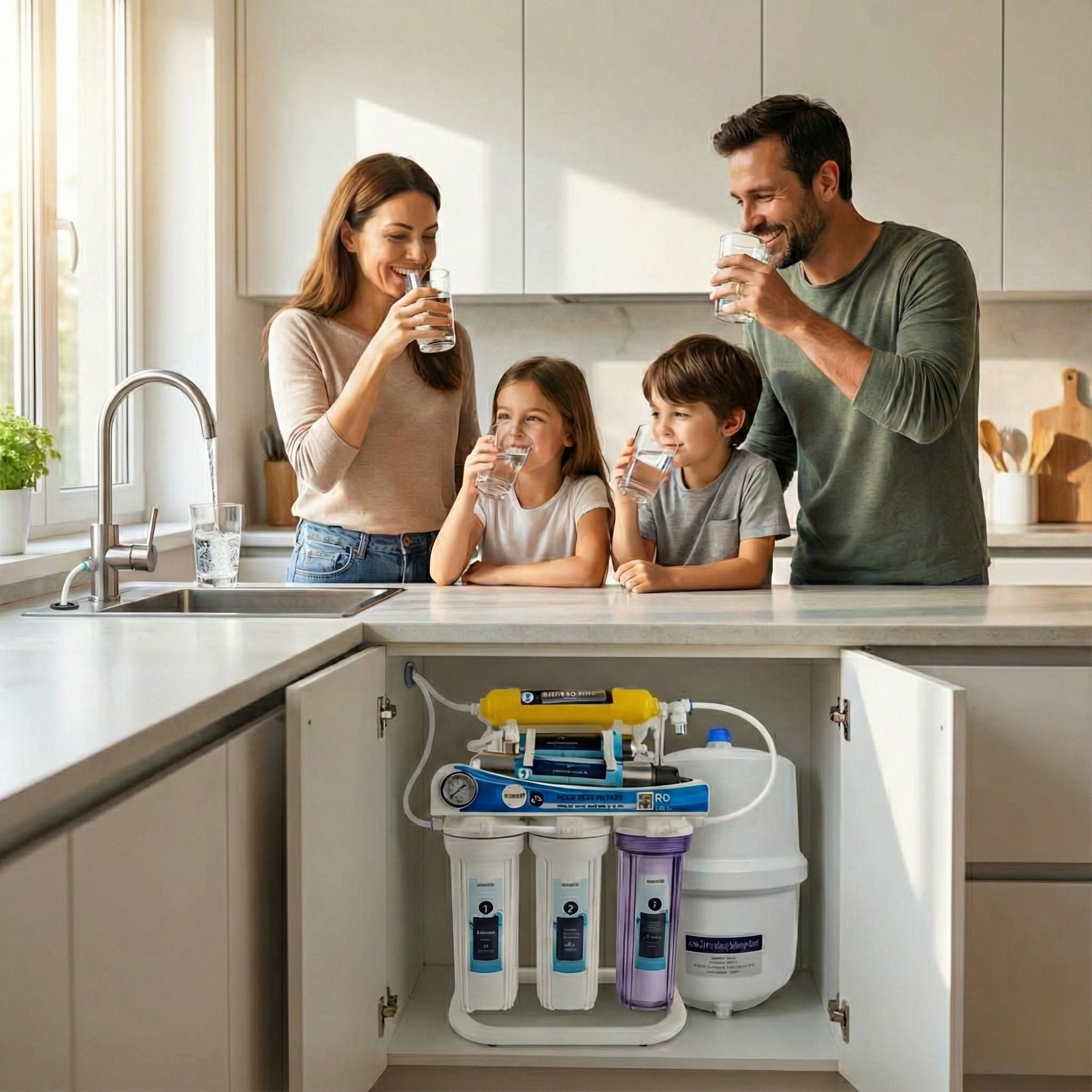 Wasserly | 8-Stufen Umkehrosmose Anlage Wasserfilter mit UV Klärer